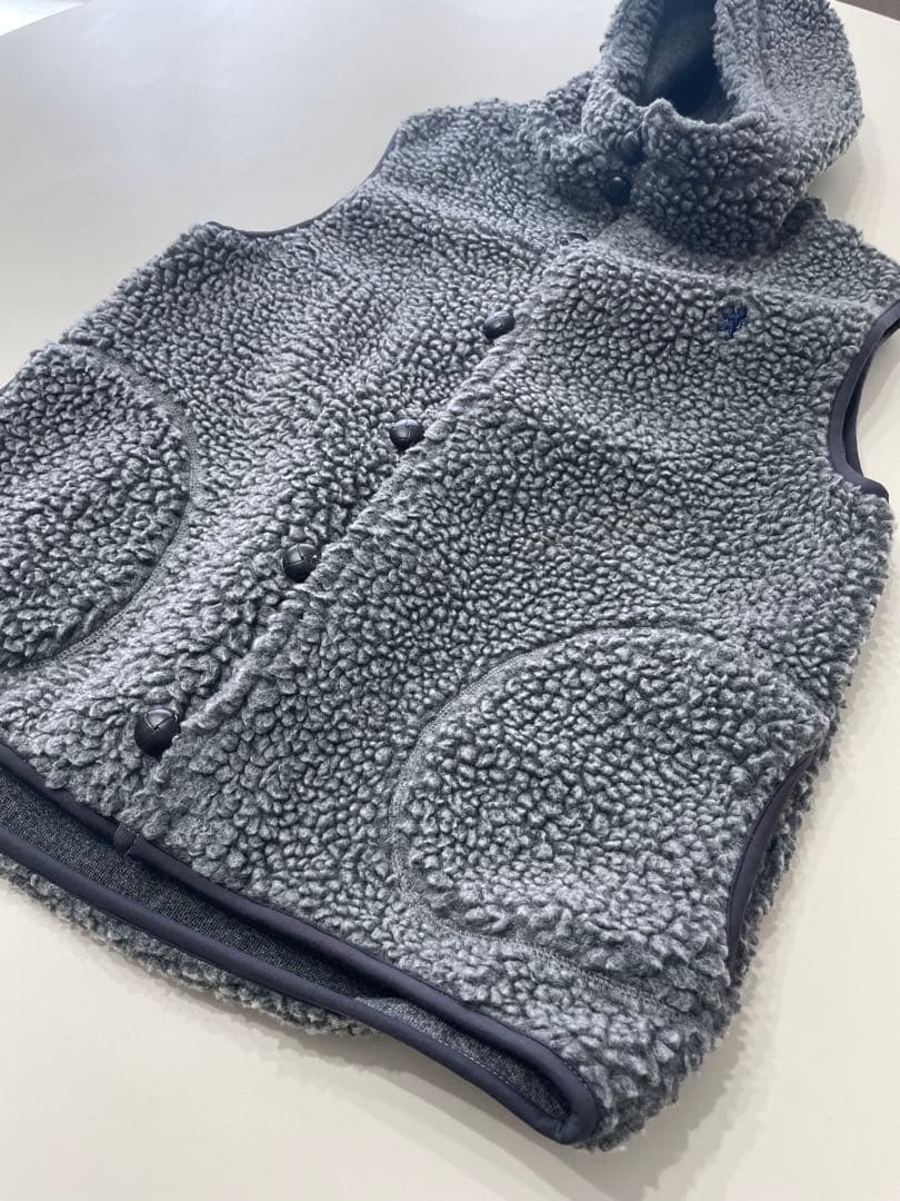 Gymplexx フリースフードベスト M グレー　16 ボア