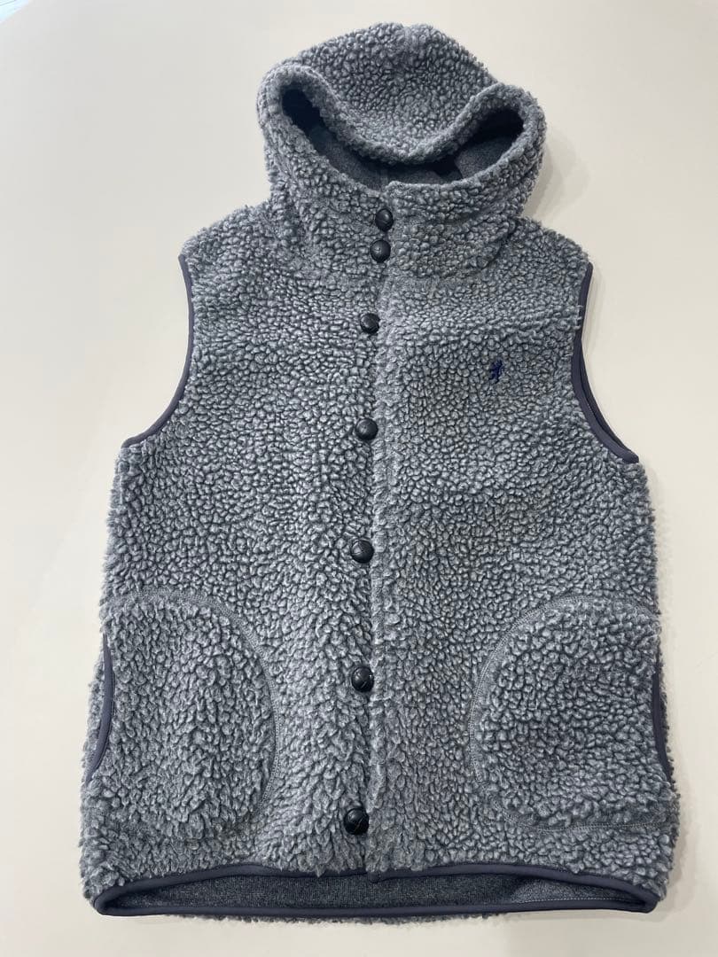 Gymplexx フリースフードベスト M グレー　16 ボア