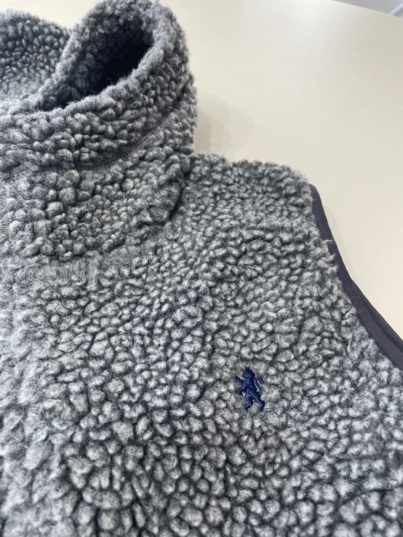 Gymplexx フリースフードベスト M グレー　16 ボア