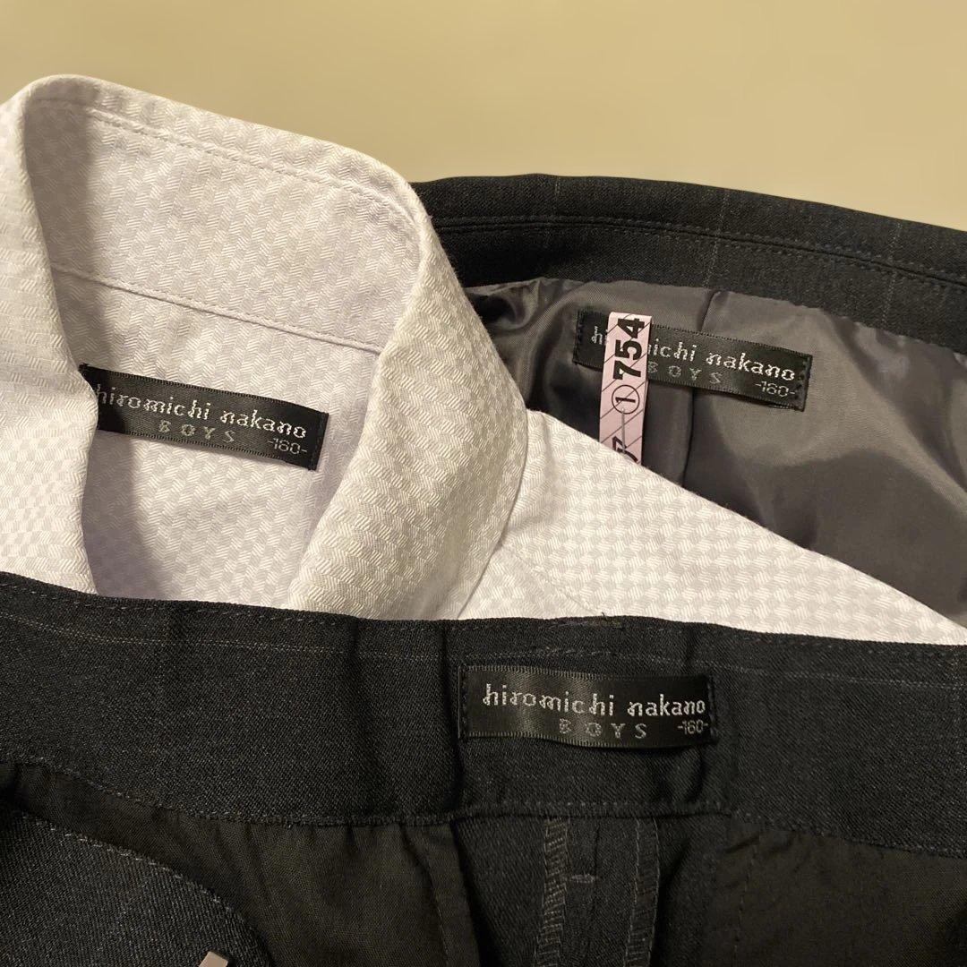 【美品】ヒロミチナカノ　フォーマルスーツ 160 男の子 6点組 卒業式 キッズ