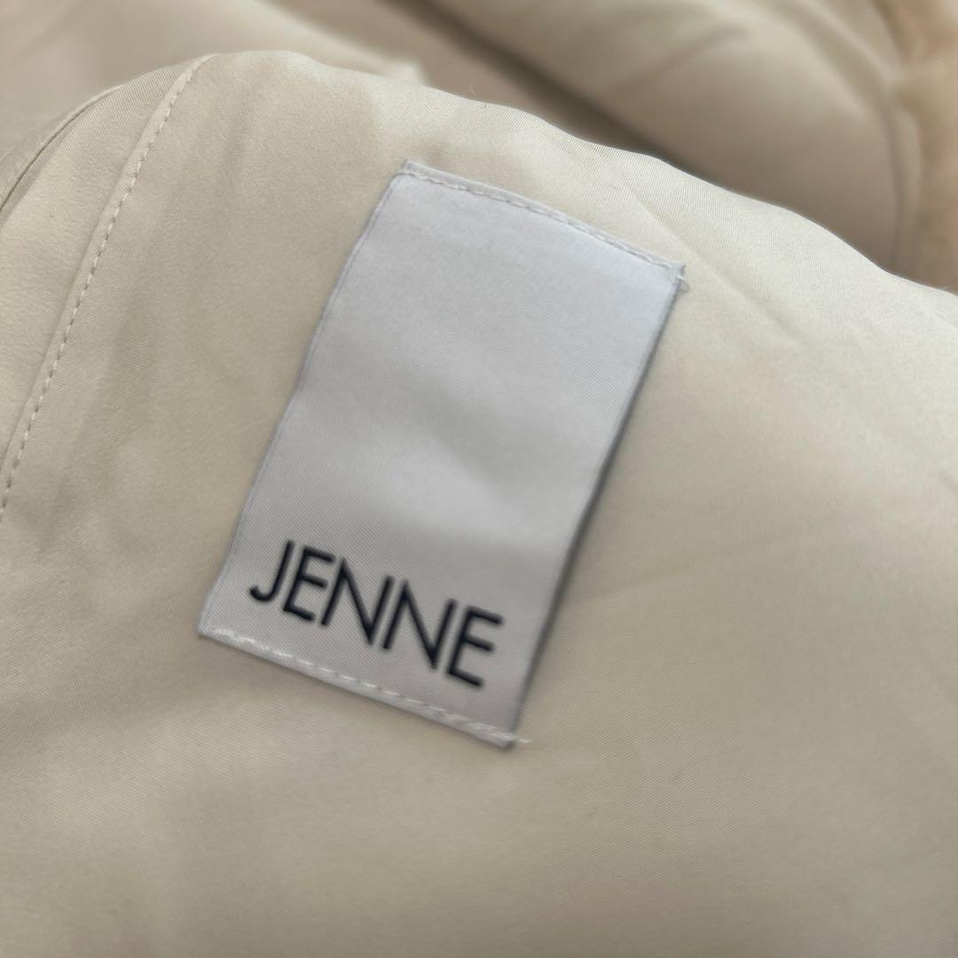 [新品]JENNEリッチボリュームファーケープ　アイボリー