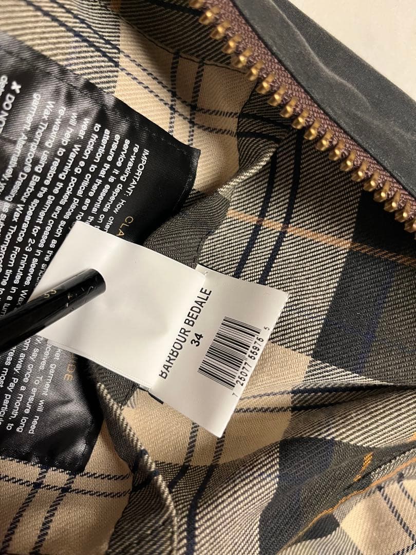 Barbour BEDALE バブアー ビデイル sage 34