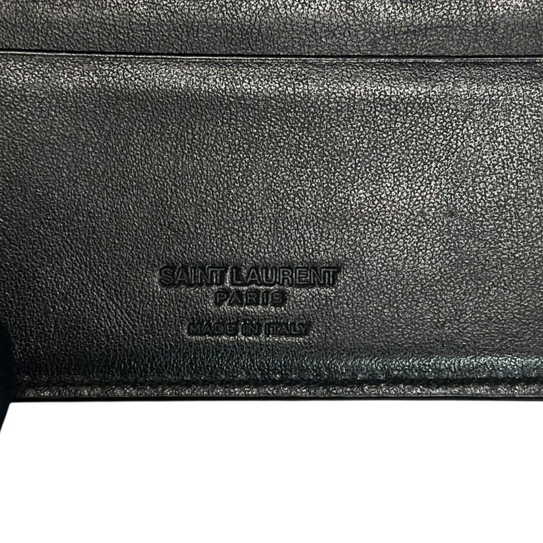 希少✨サンローラン マネークリップ 札入れ 星条旗 スター レザー ブラック