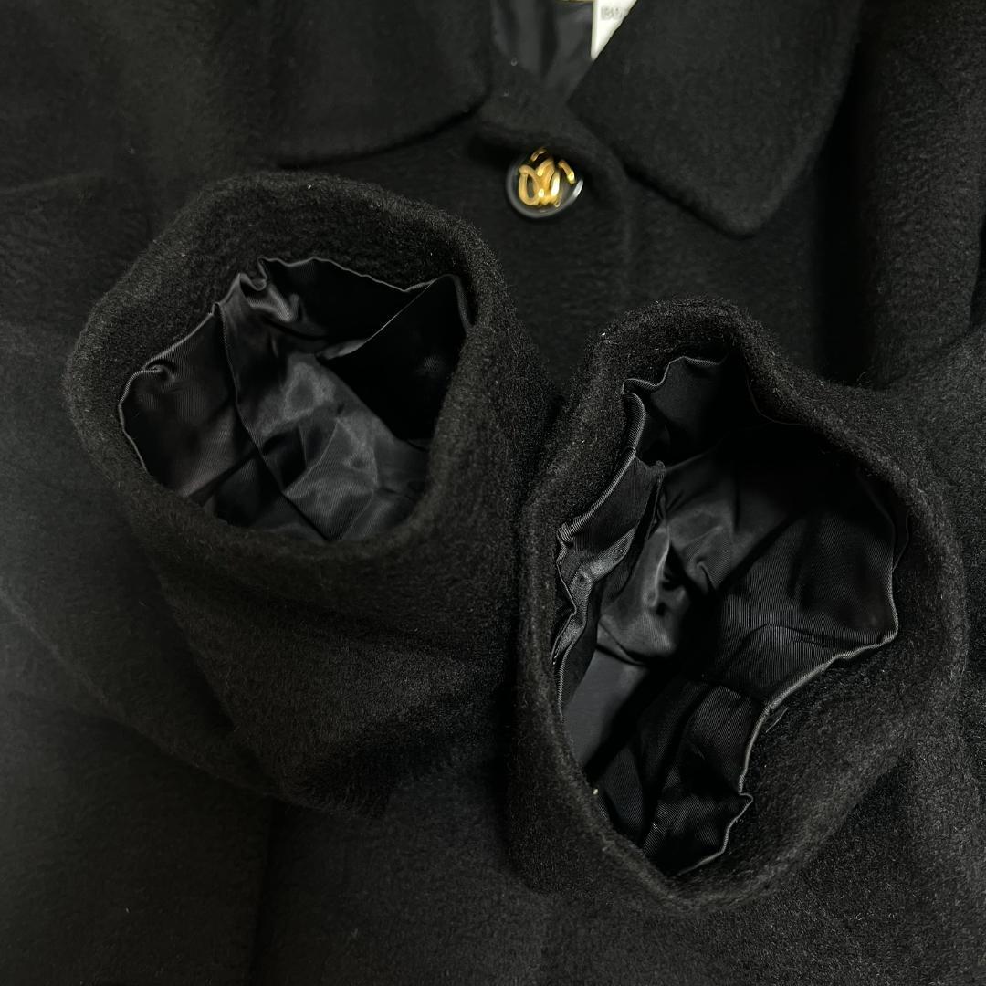 カシミヤ100％ ダブルフェイスコート マキシ 裏地シルク XL相当 B1488