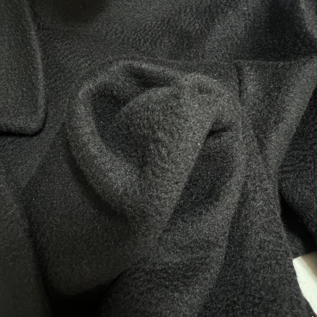 カシミヤ100％ ダブルフェイスコート マキシ 裏地シルク XL相当 B1488