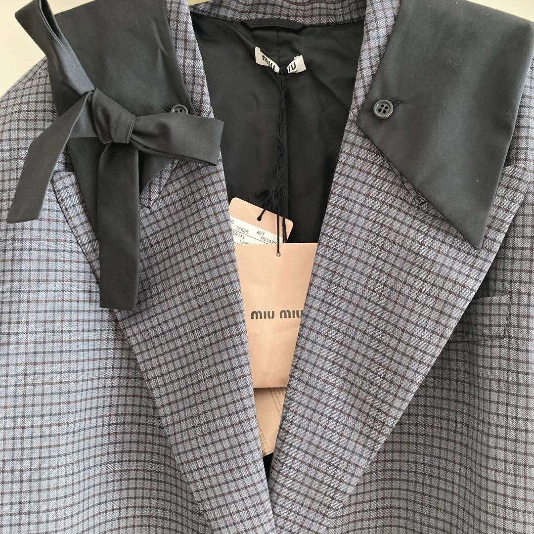 お値下げ！miumiu ウールコート 薄手コート 36 タグ付き新品