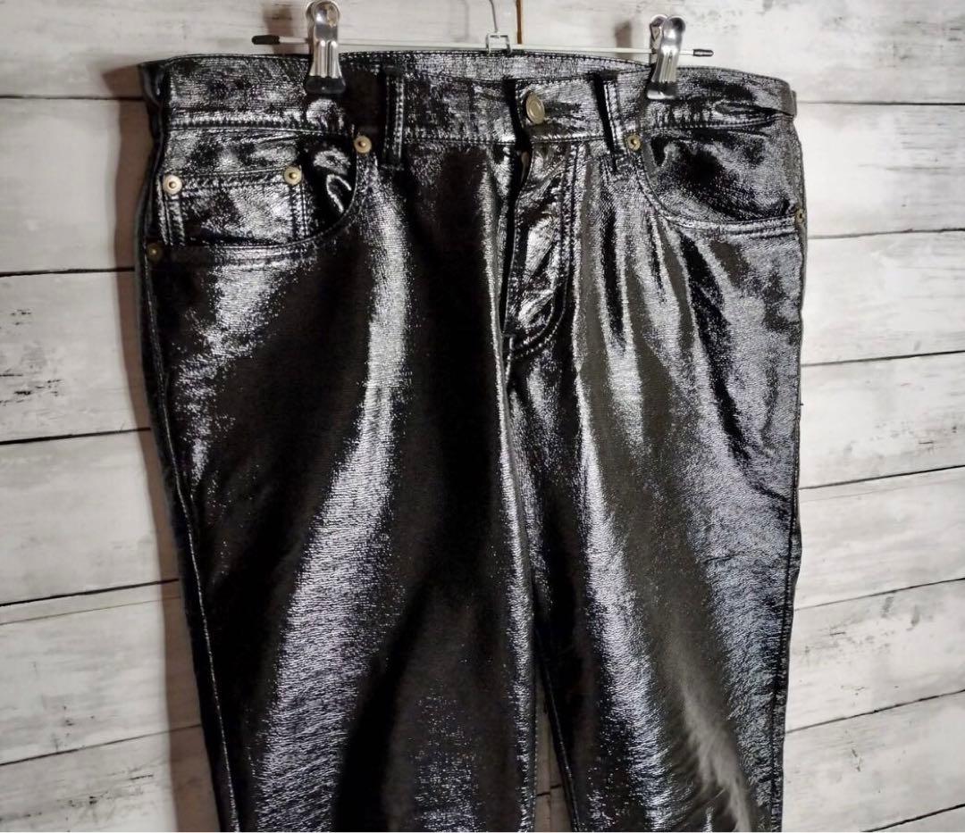 コレクション品 Saint Laurentサンローラン エナメル スキニーパンツ