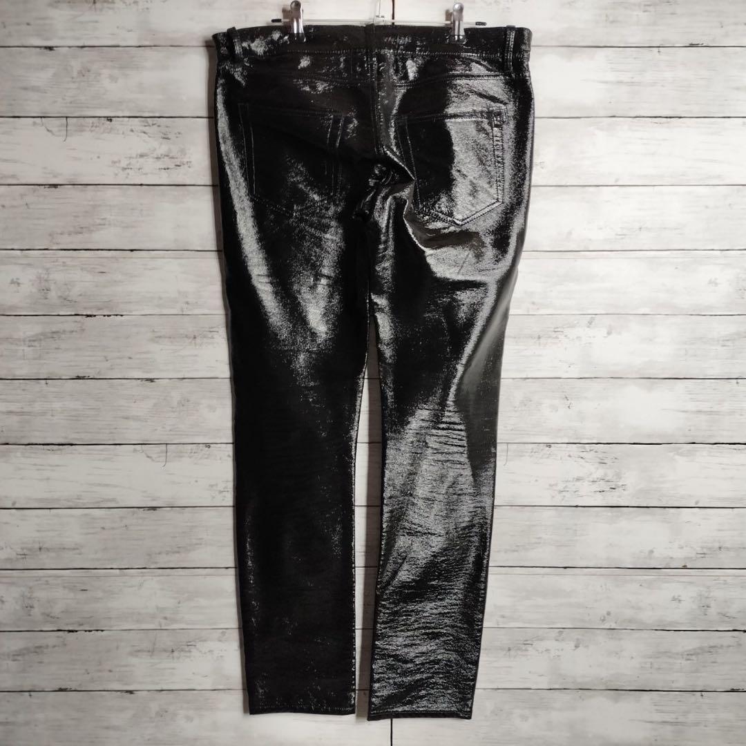 コレクション品 Saint Laurentサンローラン エナメル スキニーパンツ