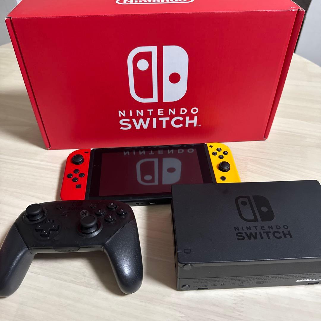 Nintendo Switch 本体 バッテリー強化版 + プロコン + ケース