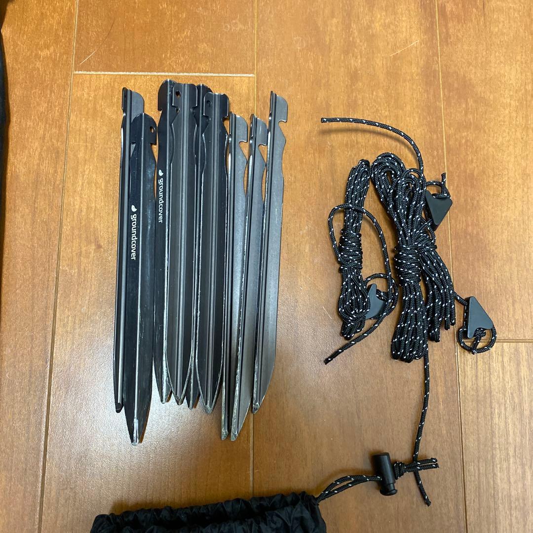 グランドカバー　ACORN HOUSE 3.45 ブラック　グランドシート付き