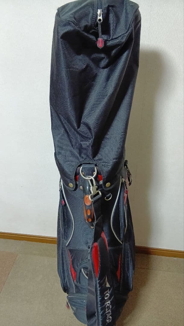 メンズ　キャディバッグ　ツアーステージ　黒