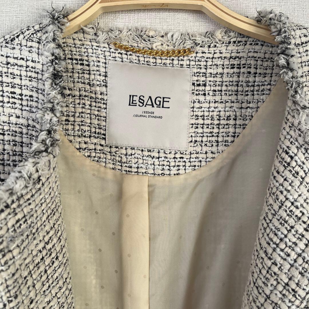 ジャーナルスタンダードレサージュ　GIOLICA ツイード ワイドジャケット