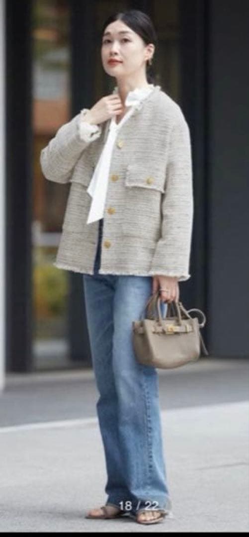 ジャーナルスタンダードレサージュ　GIOLICA ツイード ワイドジャケット