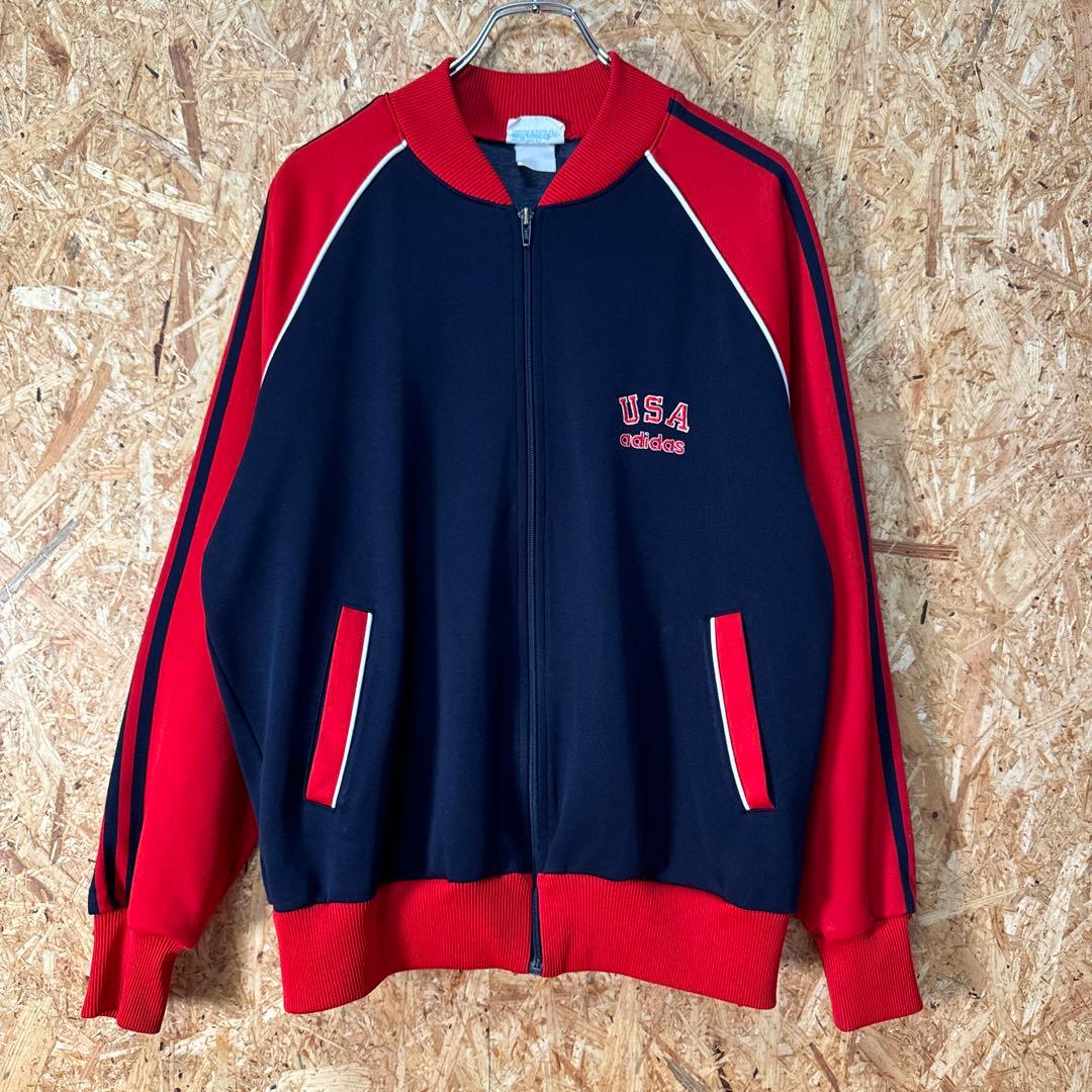 80s Adidas ビンテージ　トラックジャケット　2tone USA