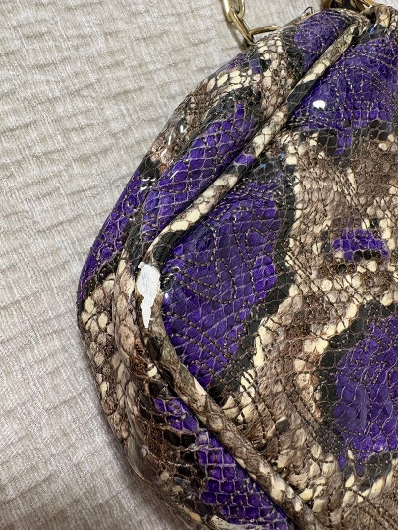 Vivienne Westwood パイソン柄ショルダーバッグ