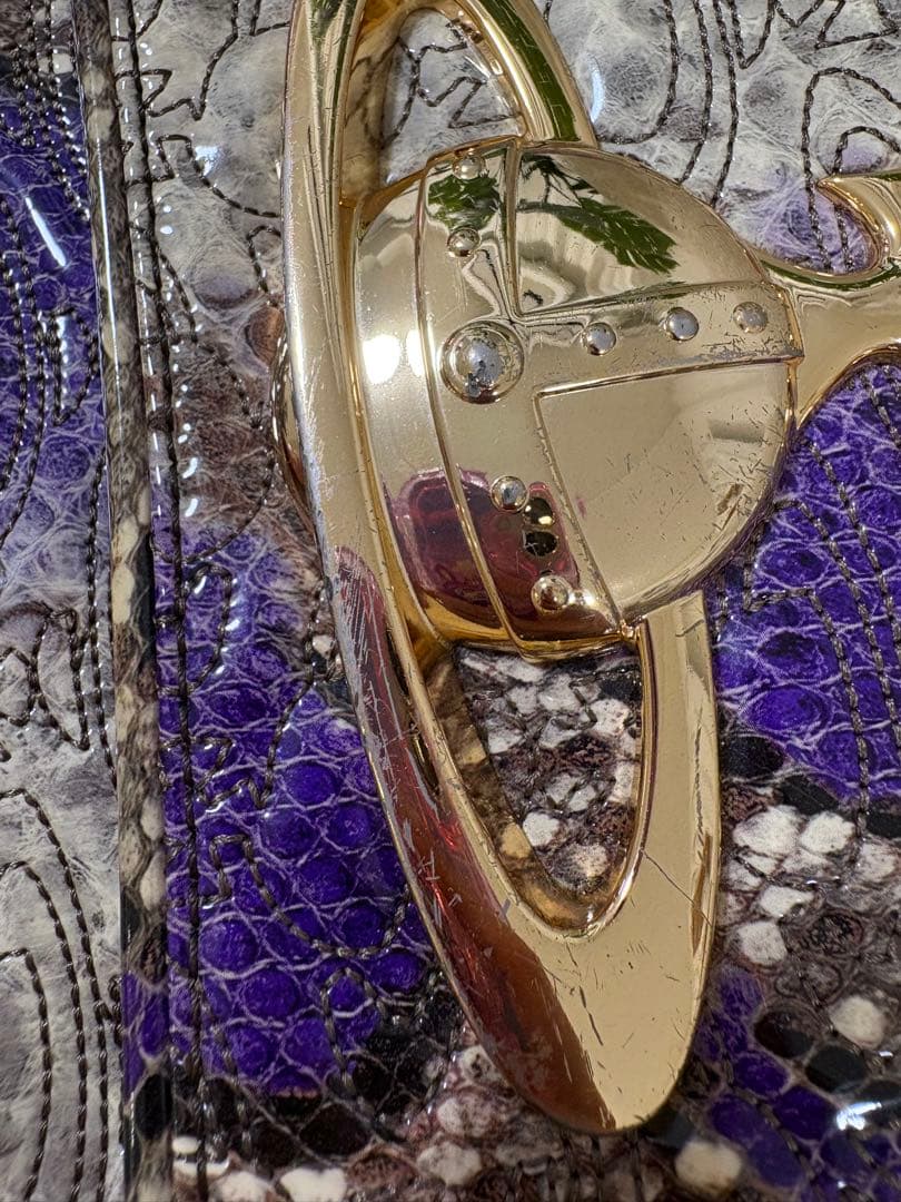 Vivienne Westwood パイソン柄ショルダーバッグ