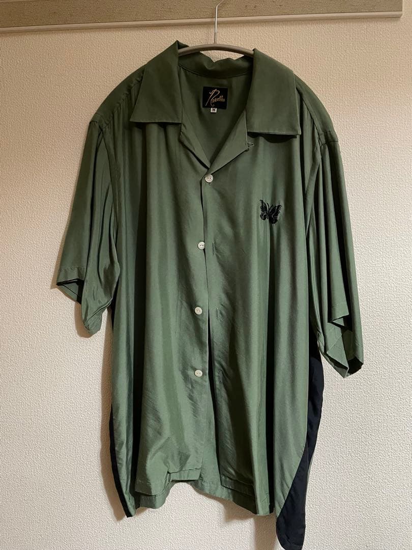 Needles 蝶刺繍 Mサイズ シャツ