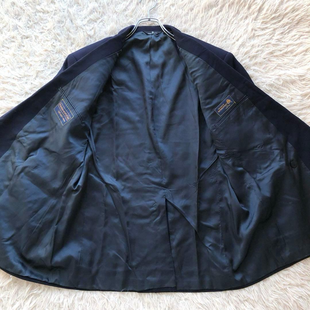 【USA製 美品 XL】ラルフローレン　紺ブレ　ダブル　金ボタン　ウール