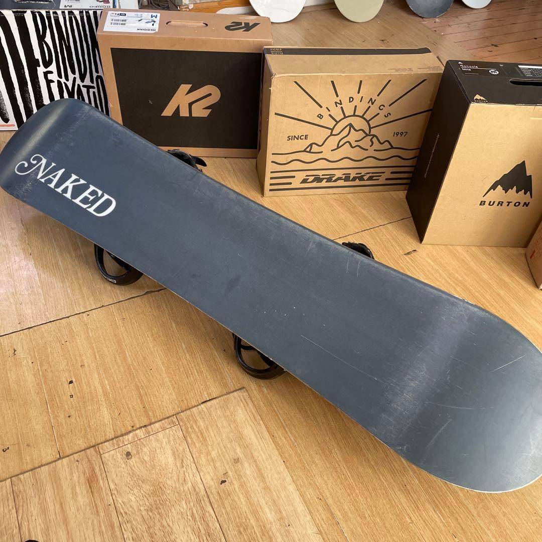 NAKID　キッズスノーボードセット　128cm　ネイキッドバイン付3点セット