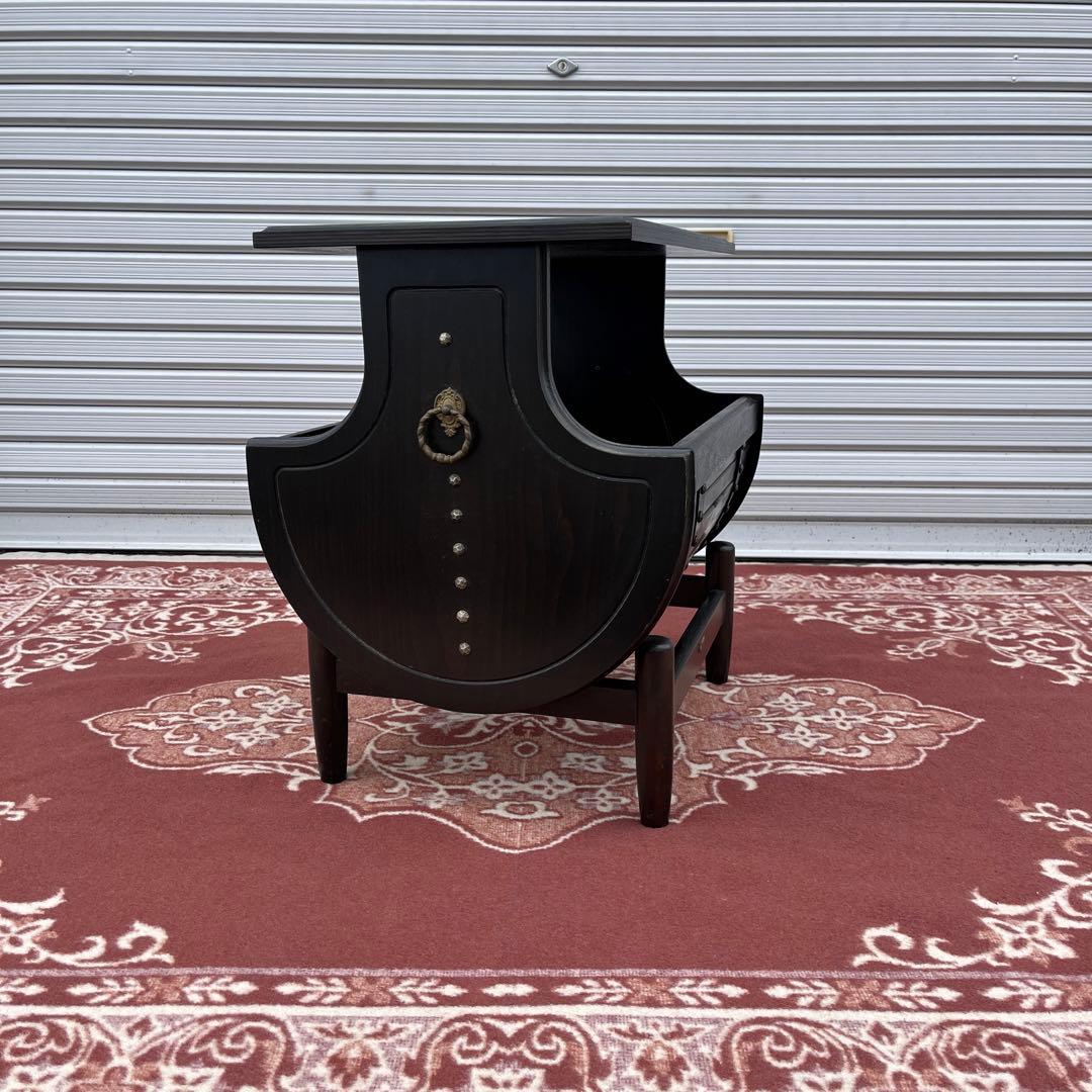 古家具ビンテージ品◾️karimoku カリモク 木製家具 サイドテーブル