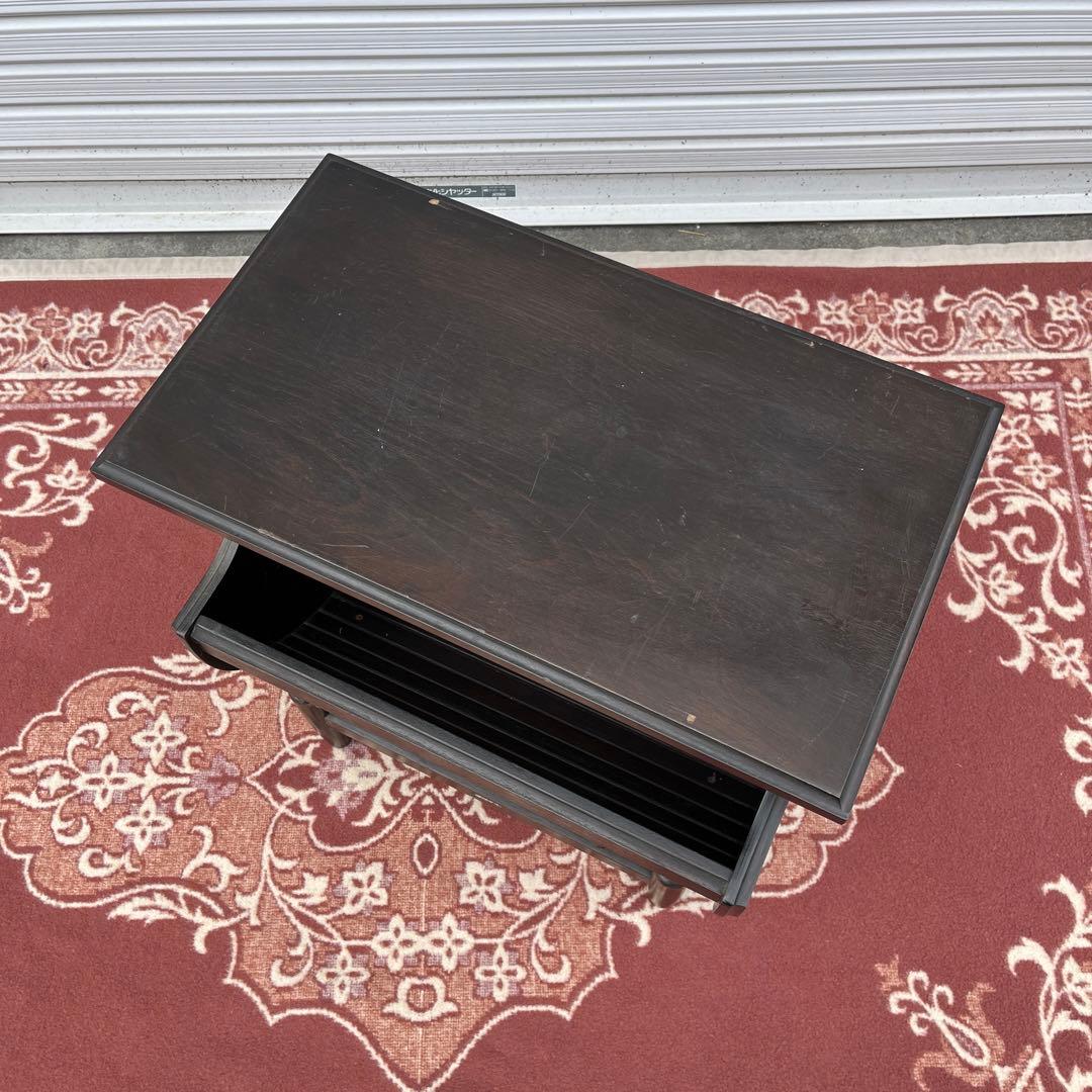 古家具ビンテージ品◾️karimoku カリモク 木製家具 サイドテーブル