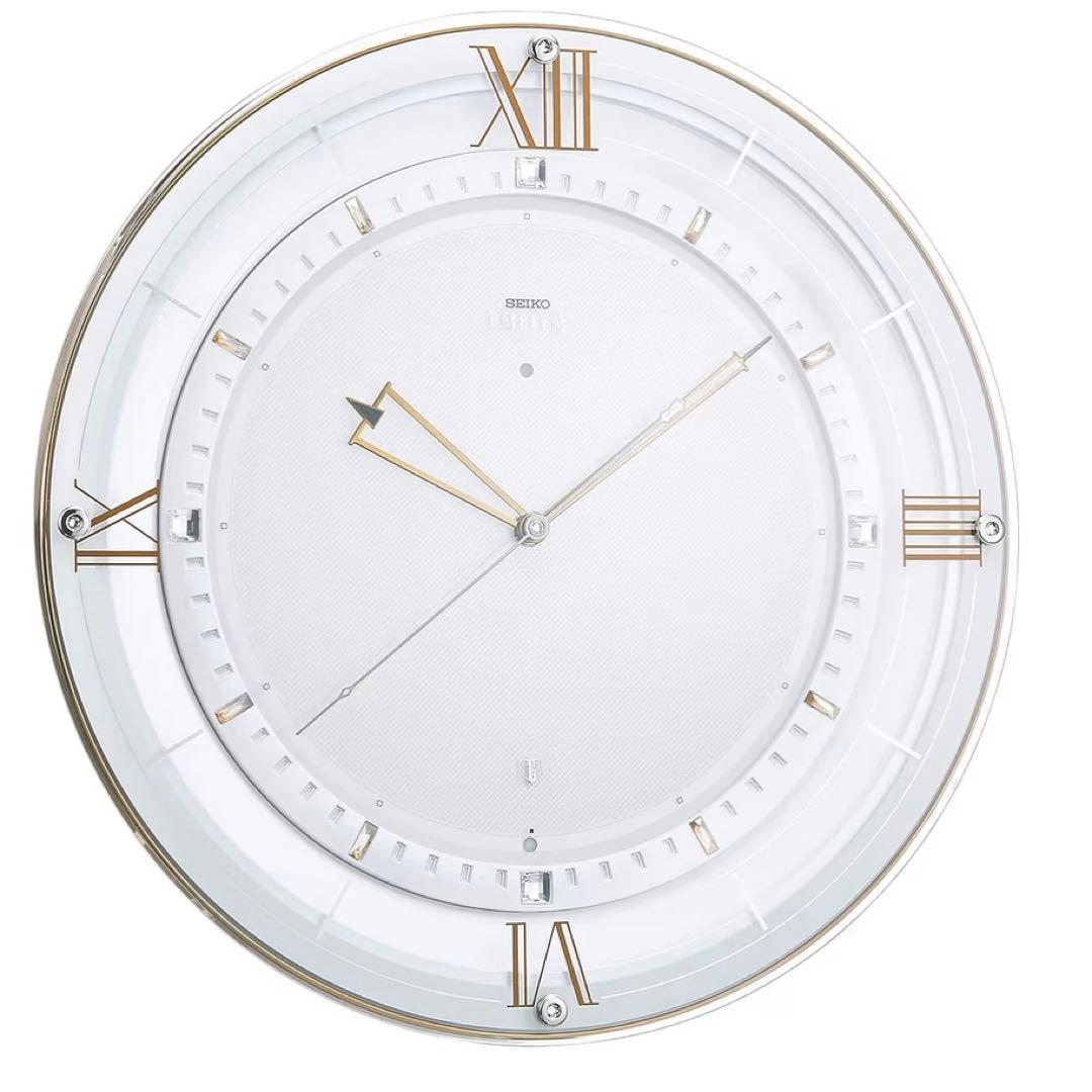 即購入⭕️ セイコー エンブレム 電波時計 壁掛け時計 HS556W 連続秒針