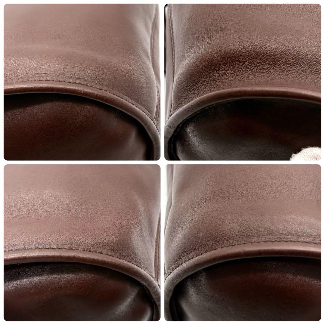 美品✨オールドコーチ ショルダーバッグ バケツ型 レザー ブラウン 9953