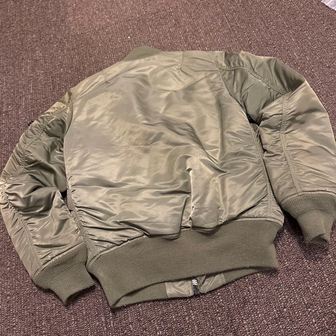 ALPHA アルファ　オリーブグリーン MA-1 ジャケット