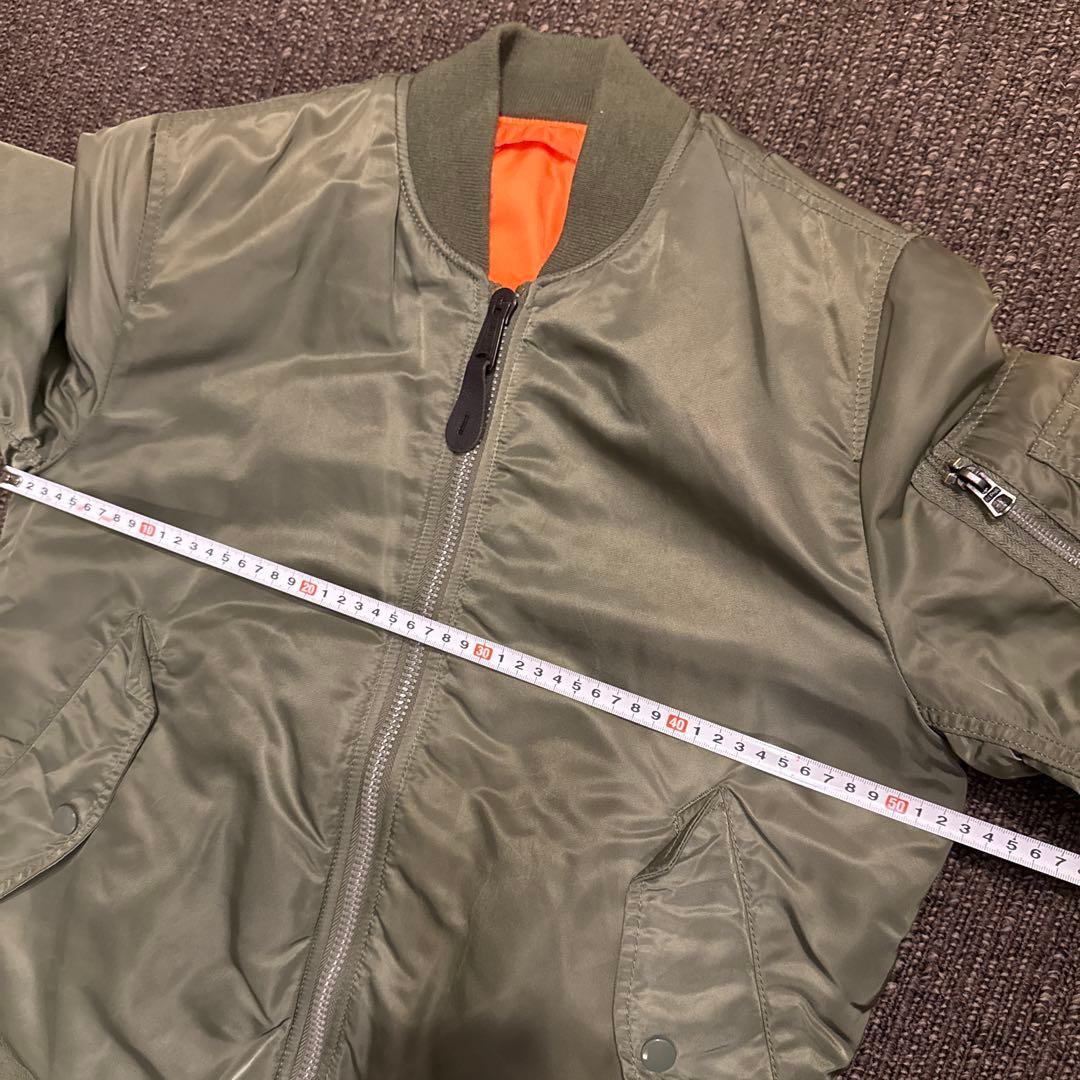 ALPHA アルファ　オリーブグリーン MA-1 ジャケット