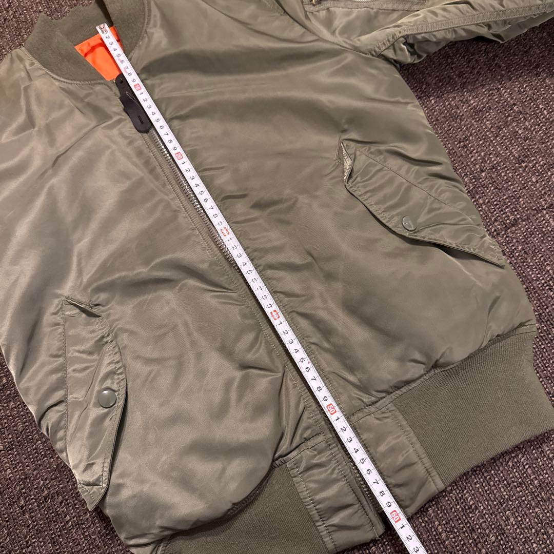 ALPHA アルファ　オリーブグリーン MA-1 ジャケット