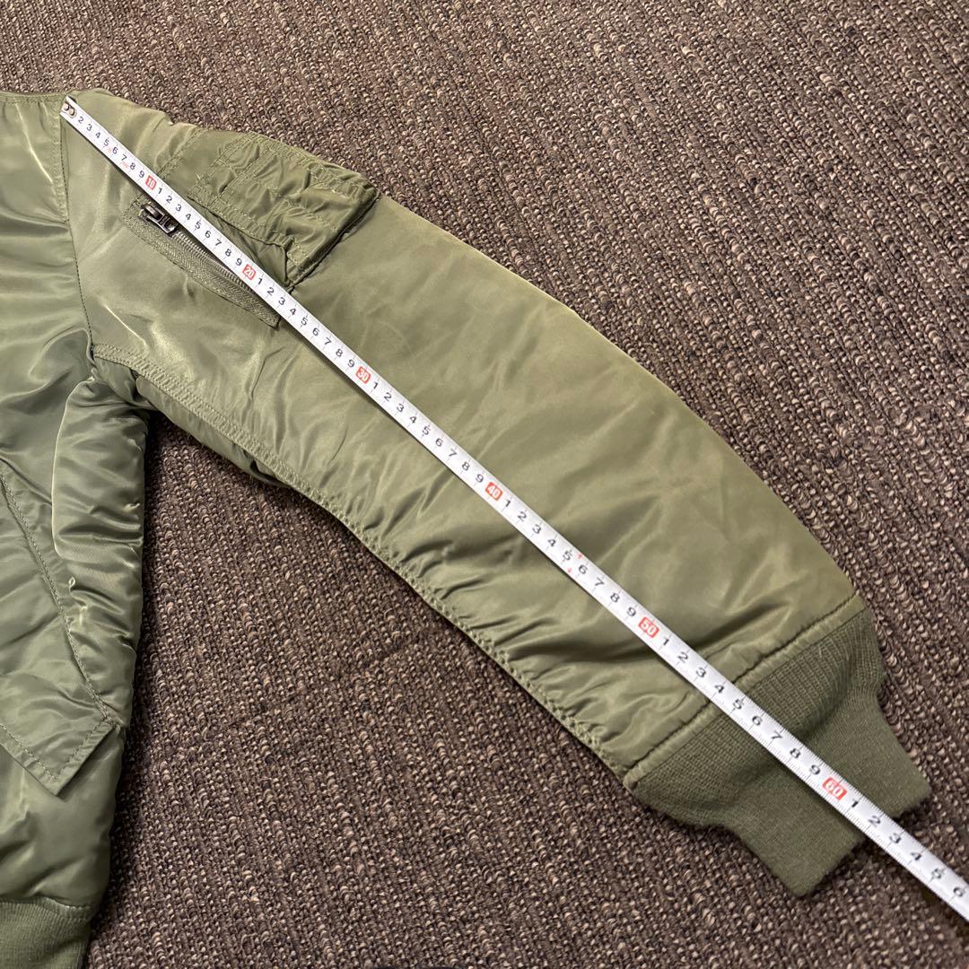 ALPHA アルファ　オリーブグリーン MA-1 ジャケット