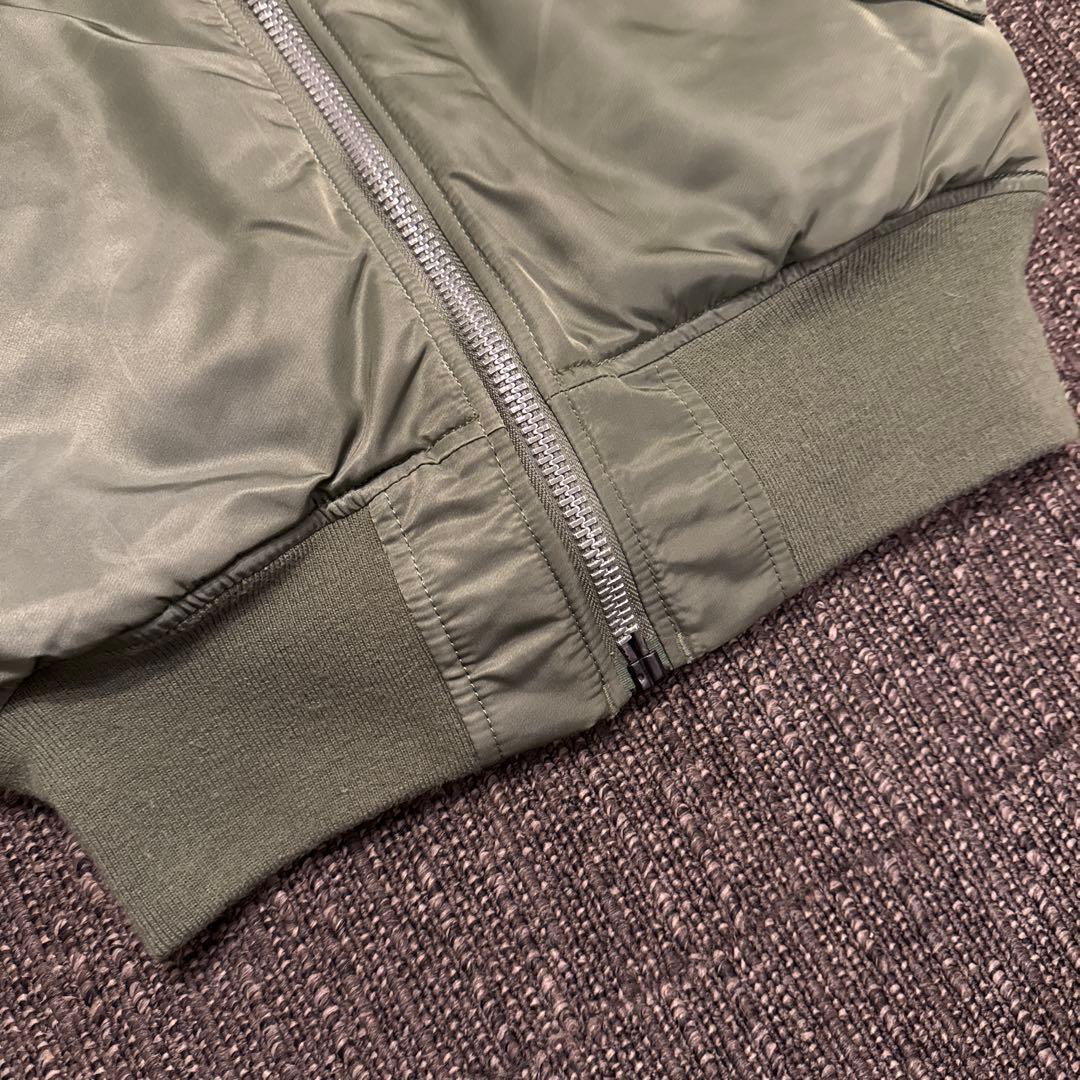 ALPHA アルファ　オリーブグリーン MA-1 ジャケット