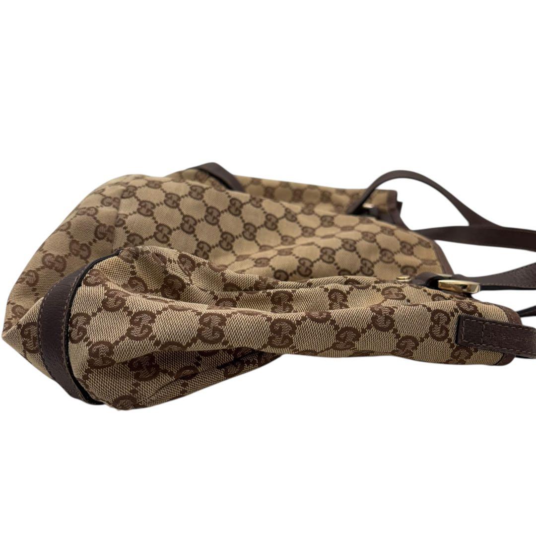 ［鑑定済］GUCCI アビー GGキャンバス トートバッグ 130736
