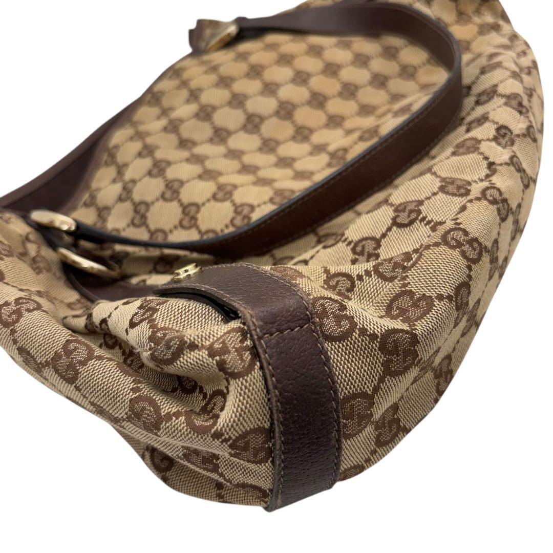 ［鑑定済］GUCCI アビー GGキャンバス トートバッグ 130736