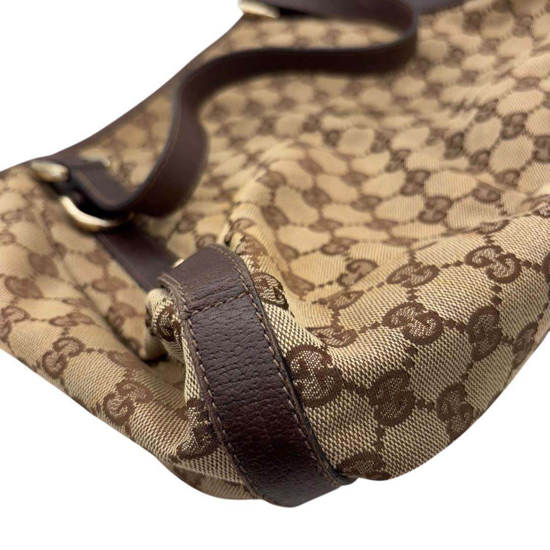 ［鑑定済］GUCCI アビー GGキャンバス トートバッグ 130736