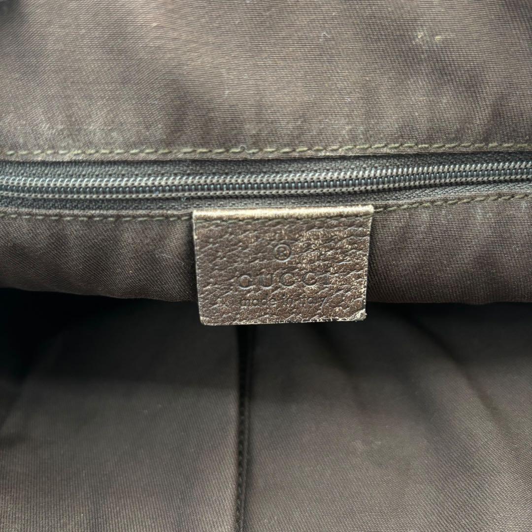 ［鑑定済］GUCCI アビー GGキャンバス トートバッグ 130736