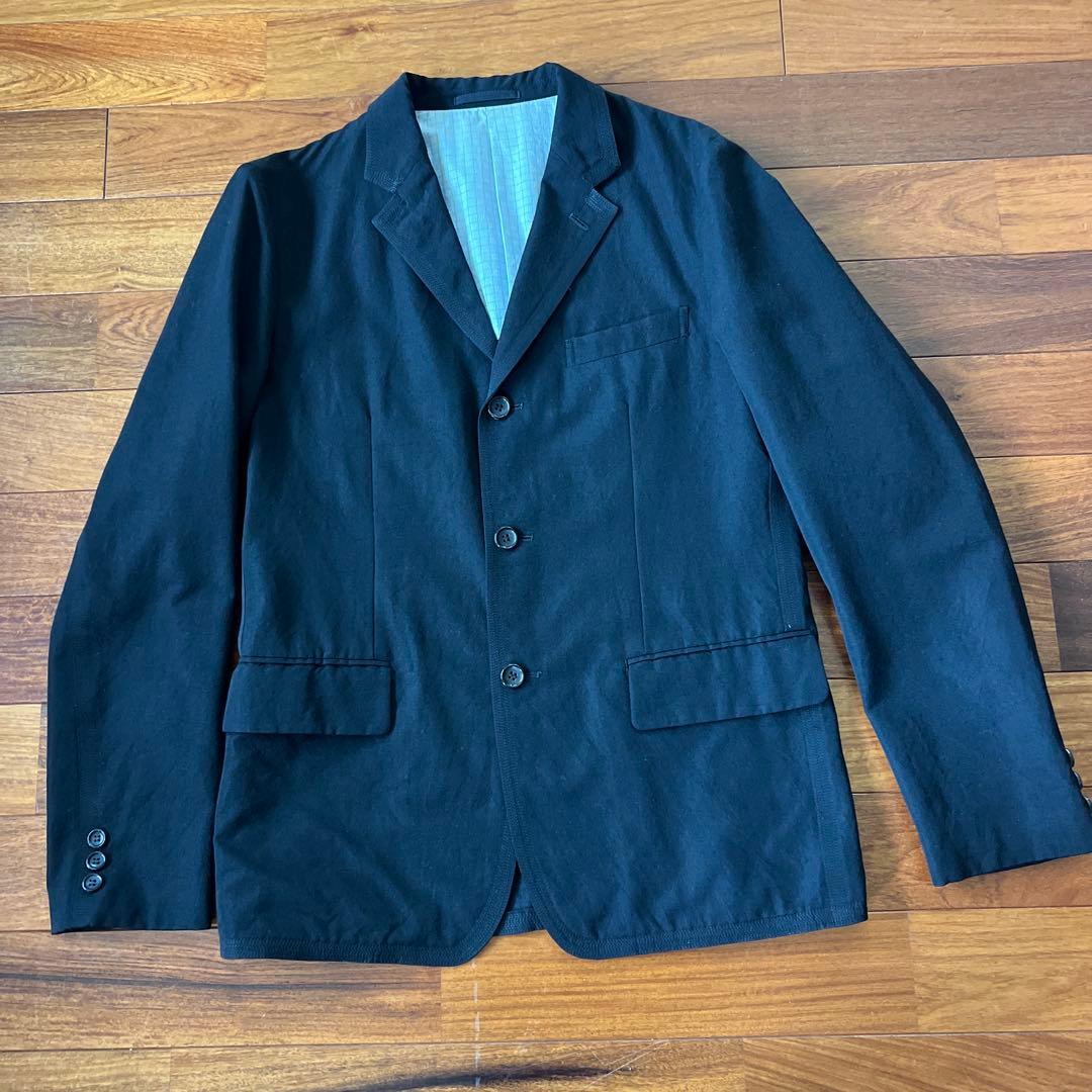 コムデギャルソン　オム　黒のサマーウールセットアップ　M