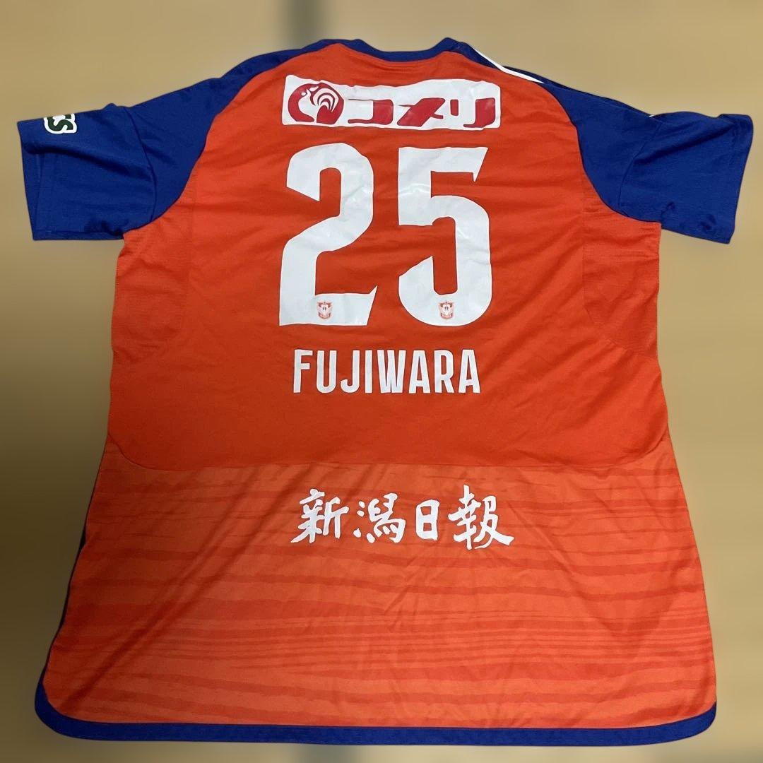 アルビレックス新潟 藤原奏哉選手 2024年1stユニフォーム　4XL
