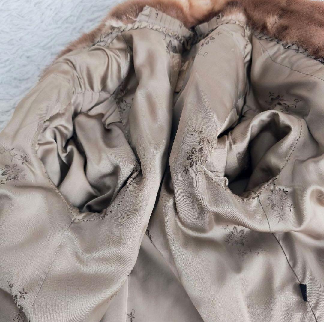 【美品✴︎】総丈78 エンバ 毛皮 ミンク デミバフ ファーコート M