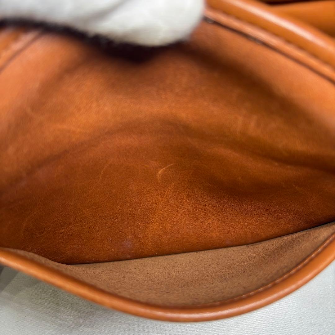 コーチ オールドコーチ ショルダーバッグ 斜め掛け チャーム レザー ブラウン