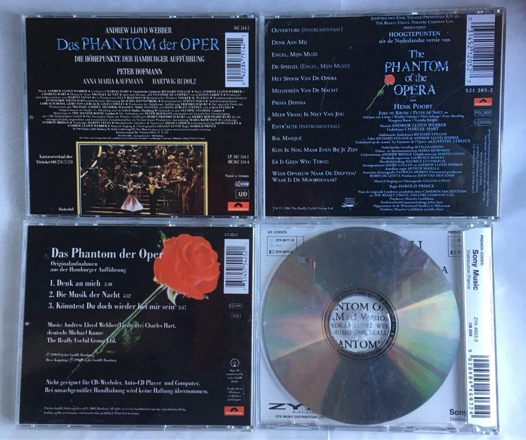 オペラ座の怪人 CD12種セット 日本/海外キャストミュージカル版＆2004映画