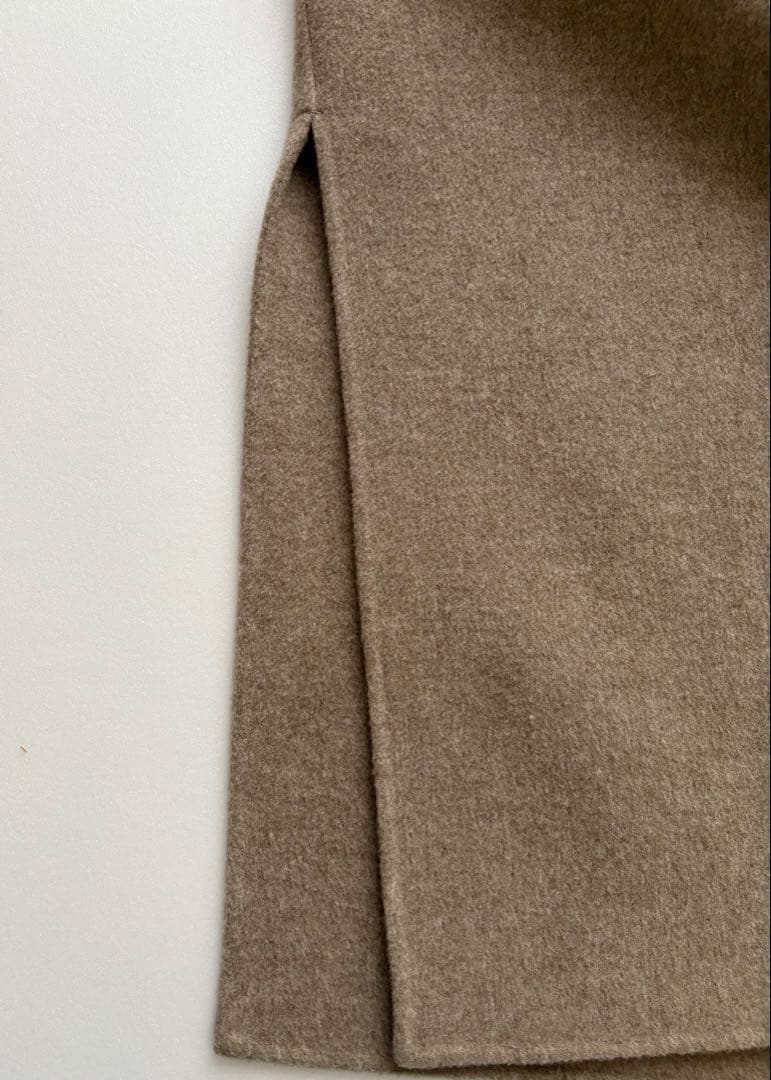 ★ドゥーズィエムクラス victorianウールリバーコート ベージュ 36