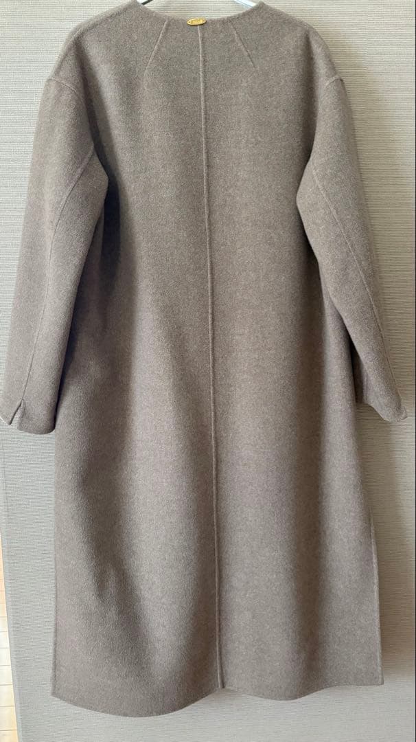 ★ドゥーズィエムクラス victorianウールリバーコート ベージュ 36