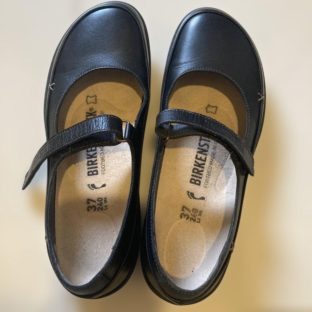 BIRKENSTOCK 黒 フラットシューズ 37