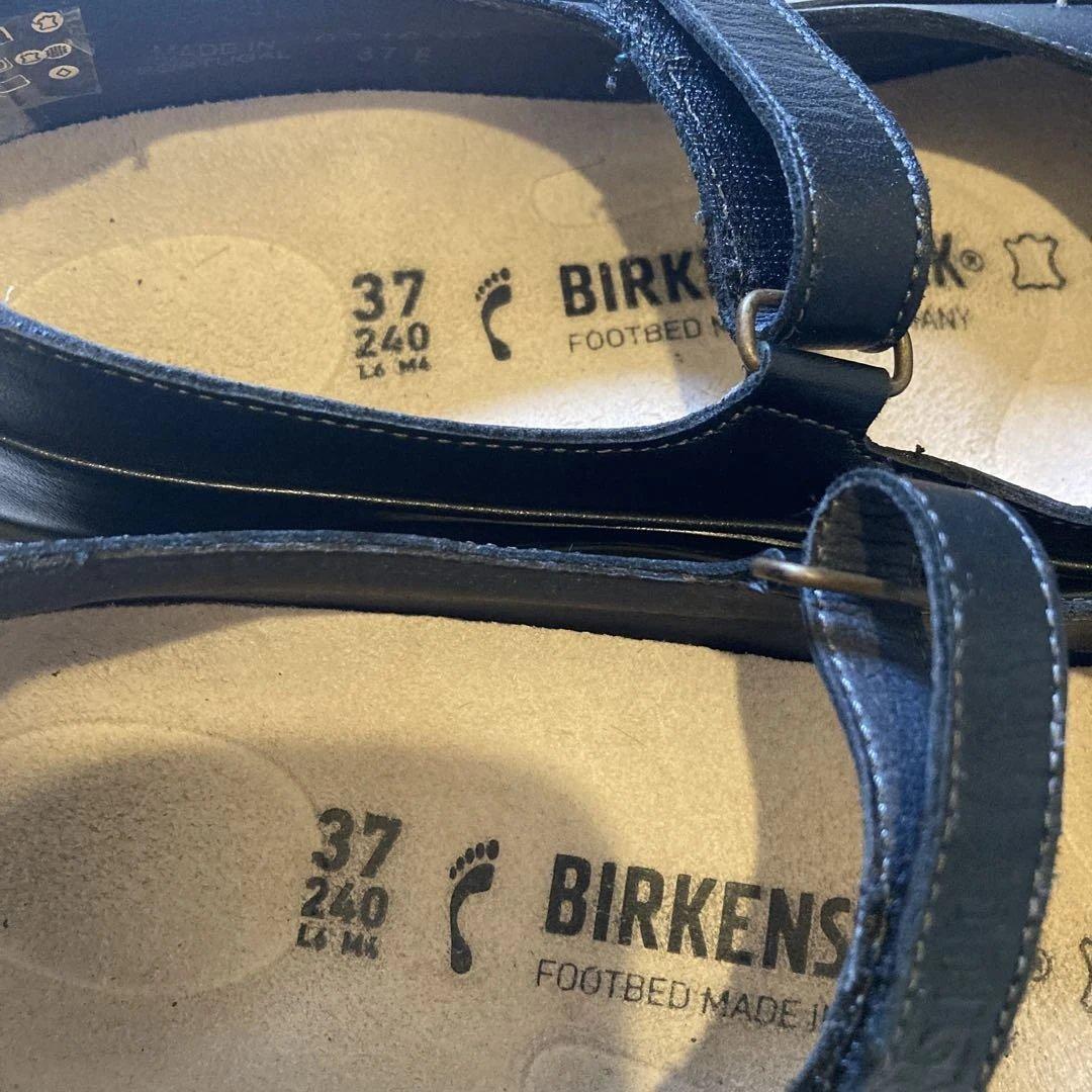 BIRKENSTOCK 黒 フラットシューズ 37