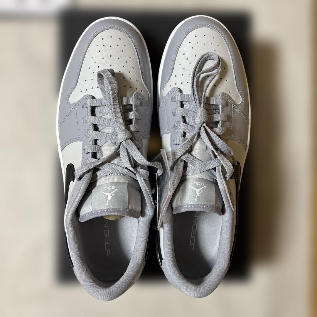 ナイキ エアジョーダン1 ロー ゴルフ ウルフグレー フォトンダスト 29.5㌢