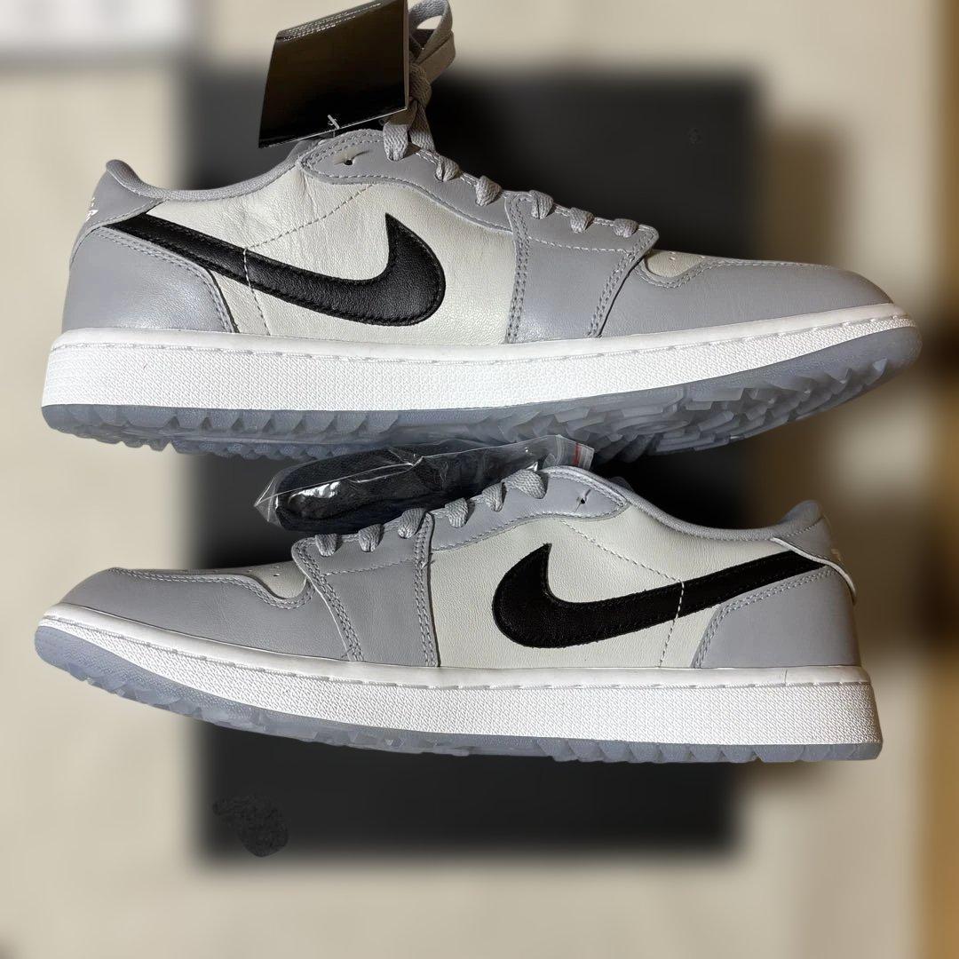 ナイキ エアジョーダン1 ロー ゴルフ ウルフグレー フォトンダスト 29.5㌢