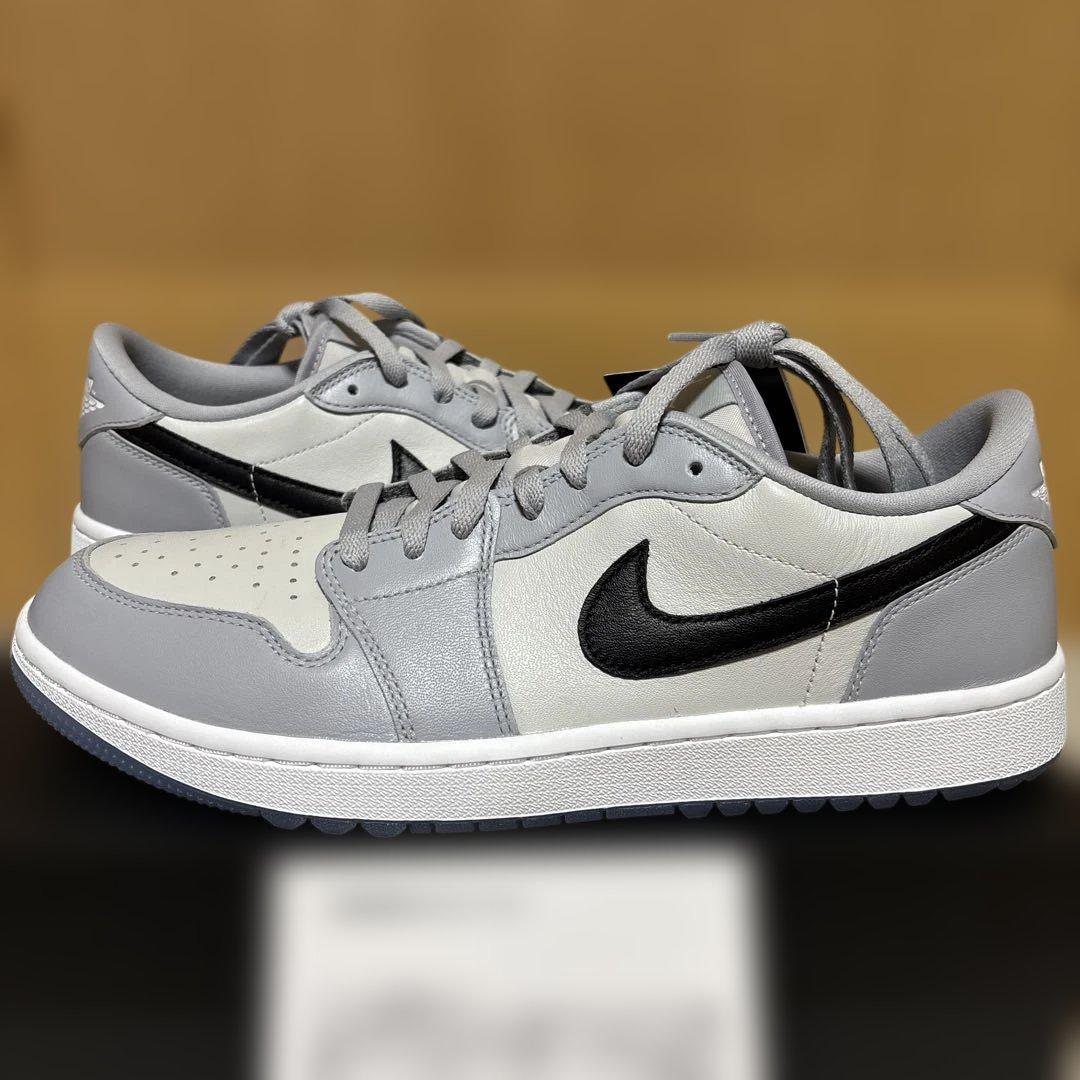ナイキ エアジョーダン1 ロー ゴルフ ウルフグレー フォトンダスト 29.5㌢