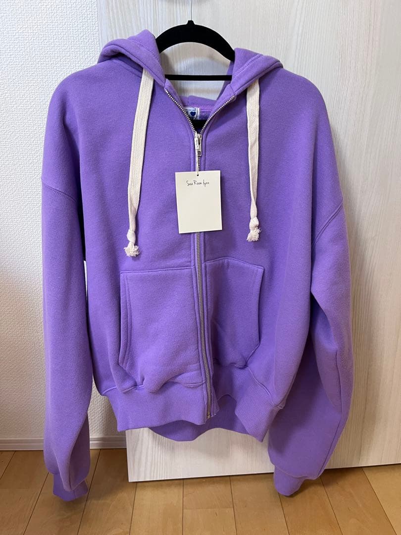 Volume Sweat Zipフーディー　ラベンダー