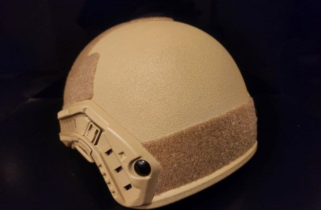 NIJ ⅢA(レベル3a)実物防弾ヘルメット サイズ:55㎝～62㎝、TAN